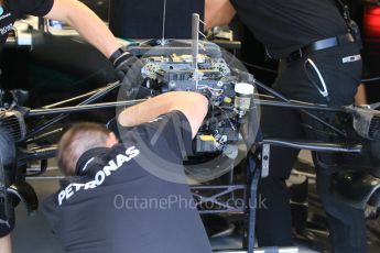 World © Octane Photographic Ltd. Mercedes AMG Petronas W07 Hybrid. Thursday 26th May 2016, F1 Monaco GP Practice 1, Monaco, Monte Carlo. Digital Ref :