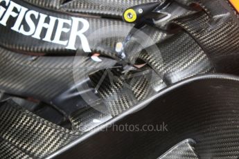 World © Octane Photographic Ltd. Sahara Force India VJM09 - Front Wing Detail. Thursday 26th May 2016, F1 Monaco GP Practice 1, Monaco, Monte Carlo. Digital Ref :
