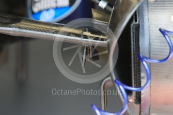 World © Octane Photographic Ltd. Scuderia Toro Rosso STR11 – Front Suspension turning vane. Thursday 26th May 2016, F1 Monaco GP Practice 1, Monaco, Monte Carlo. Digital Ref :