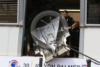 World © Octane Photographic Ltd. Renault Sport F1 Team RS16 floorpan. Thursday 26th May 2016, F1 Monaco GP Practice 1, Monaco, Monte Carlo. Digital Ref :