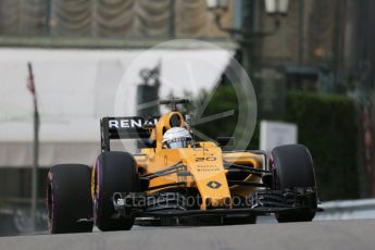 World © Octane Photographic Ltd. Renault Sport F1 Team RS16 - Kevin Magnussen. Thursday 26th May 2016, F1 Monaco GP Practice 1, Monaco, Monte Carlo. Digital Ref :