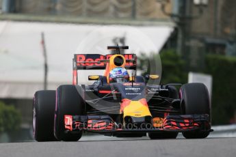 World © Octane Photographic Ltd. Red Bull Racing RB12 – Daniel Ricciardo. Thursday 26th May 2016, F1 Monaco GP Practice 1, Monaco, Monte Carlo. Digital Ref :