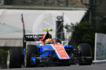 World © Octane Photographic Ltd. Manor Racing MRT05 – Rio Haryanto. Thursday 26th May 2016, F1 Monaco GP Practice 1, Monaco, Monte Carlo. Digital Ref :