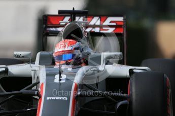 World © Octane Photographic Ltd. Haas F1 Team VF-16 – Romain Grosjean. Thursday 26th May 2016, F1 Monaco GP Practice 1, Monaco, Monte Carlo. Digital Ref :