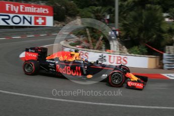 World © Octane Photographic Ltd. Red Bull Racing RB12 – Daniel Ricciardo. Thursday 26th May 2016, F1 Monaco GP Practice 1, Monaco, Monte Carlo. Digital Ref :