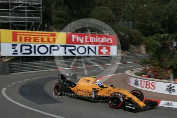 World © Octane Photographic Ltd. Renault Sport F1 Team RS16 – Jolyon Palmer. Thursday 26th May 2016, F1 Monaco GP Practice 1, Monaco, Monte Carlo. Digital Ref :
