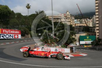 World © Octane Photographic Ltd. Scuderia Ferrari SF16-H – Sebastian Vettel. Thursday 26th May 2016, F1 Monaco GP Practice 1, Monaco, Monte Carlo. Digital Ref :