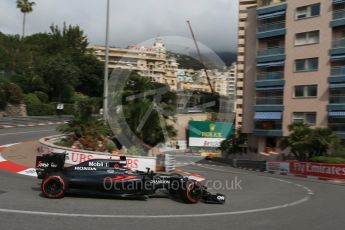 World © Octane Photographic Ltd. McLaren Honda MP4-31 – Fernando Alonso. Thursday 26th May 2016, F1 Monaco GP Practice 1, Monaco, Monte Carlo. Digital Ref :