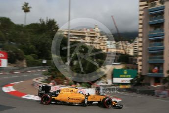 World © Octane Photographic Ltd. Renault Sport F1 Team RS16 – Jolyon Palmer. Thursday 26th May 2016, F1 Monaco GP Practice 1, Monaco, Monte Carlo. Digital Ref :