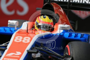 World © Octane Photographic Ltd. Manor Racing MRT05 – Rio Haryanto. Thursday 26th May 2016, F1 Monaco GP Practice 1, Monaco, Monte Carlo. Digital Ref :
