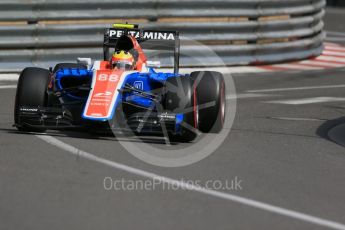 World © Octane Photographic Ltd. Manor Racing MRT05 – Rio Haryanto. Thursday 26th May 2016, F1 Monaco GP Practice 1, Monaco, Monte Carlo. Digital Ref :
