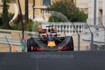 World © Octane Photographic Ltd. Red Bull Racing RB12 – Daniel Ricciardo. Thursday 26th May 2016, F1 Monaco GP Practice 1, Monaco, Monte Carlo. Digital Ref :