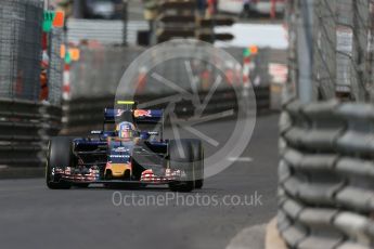 World © Octane Photographic Ltd. Scuderia Toro Rosso STR11 – Carlos Sainz. Thursday 26th May 2016, F1 Monaco GP Practice 1, Monaco, Monte Carlo. Digital Ref :