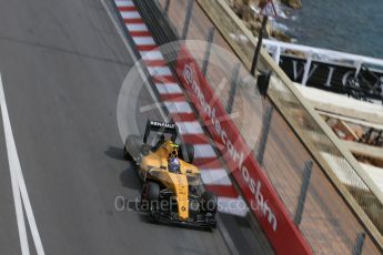 World © Octane Photographic Ltd. Renault Sport F1 Team RS16 – Jolyon Palmer. Thursday 26th May 2016, F1 Monaco GP Practice 1, Monaco, Monte Carlo. Digital Ref :