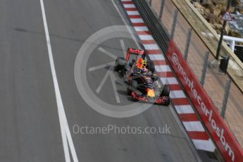 World © Octane Photographic Ltd. Red Bull Racing RB12 – Max Verstappen. Thursday 26th May 2016, F1 Monaco GP Practice 1, Monaco, Monte Carlo. Digital Ref :