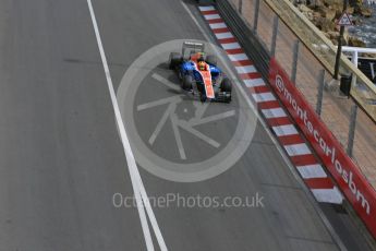 World © Octane Photographic Ltd. Manor Racing MRT05 – Rio Haryanto. Thursday 26th May 2016, F1 Monaco GP Practice 1, Monaco, Monte Carlo. Digital Ref :