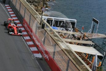 World © Octane Photographic Ltd. Scuderia Ferrari SF16-H – Kimi Raikkonen. Thursday 26th May 2016, F1 Monaco GP Practice 1, Monaco, Monte Carlo. Digital Ref :