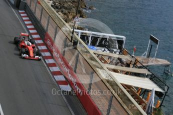 World © Octane Photographic Ltd. Scuderia Ferrari SF16-H – Sebastian Vettel. Thursday 26th May 2016, F1 Monaco GP Practice 1, Monaco, Monte Carlo. Digital Ref :
