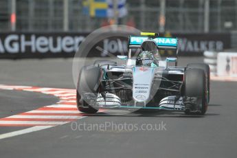 World © Octane Photographic Ltd. Mercedes AMG Petronas W07 Hybrid – Nico Rosberg. Wednesday 25th May 2016, F1 Monaco - Practice 2, Monaco, Monte Carlo. Digital Ref : 1562CB1D6988