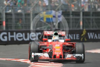 World © Octane Photographic Ltd. Scuderia Ferrari SF16-H – Sebastian Vettel. Wednesday 25th May 2016, F1 Monaco - Practice 2, Monaco, Monte Carlo. Digital Ref : 1562CB1D7226