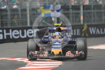 World © Octane Photographic Ltd. Scuderia Toro Rosso STR11 – Carlos Sainz. Wednesday 25th May 2016, F1 Monaco - Practice 2, Monaco, Monte Carlo. Digital Ref : 1562CB1D7236