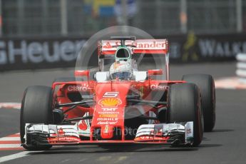 World © Octane Photographic Ltd. Scuderia Ferrari SF16-H – Sebastian Vettel. Wednesday 25th May 2016, F1 Monaco - Practice 2, Monaco, Monte Carlo. Digital Ref : 1562CB1D7259
