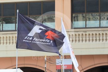 World © Octane Photographic Ltd. Formula 1 flag. Wednesday 25th May 2016, F1 Monaco - Practice 2, Monaco, Monte Carlo. Digital Ref : 1562CB1D7327
