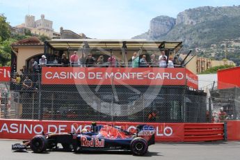 World © Octane Photographic Ltd. Scuderia Toro Rosso STR11 – Carlos Sainz. Wednesday 25th May 2016, F1 Monaco - Practice 2, Monaco, Monte Carlo. Digital Ref : 1562CB7D1074