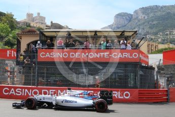 World © Octane Photographic Ltd. Williams Martini Racing, Williams Mercedes FW38 – Felipe Massa. Wednesday 25th May 2016, F1 Monaco - Practice 2, Monaco, Monte Carlo. Digital Ref : 1562CB7D1080