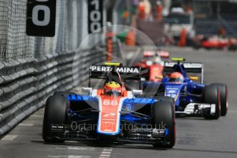 World © Octane Photographic Ltd. Manor Racing MRT05 – Rio Haryanto. Wednesday 25th May 2016, F1 Monaco - Practice 2, Monaco, Monte Carlo. Digital Ref : 1562LB1D7165