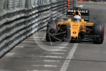 World © Octane Photographic Ltd. Renault Sport F1 Team RS16 - Kevin Magnussen. Wednesday 25th May 2016, F1 Monaco - Practice 2, Monaco, Monte Carlo. Digital Ref : 1562LB1D7245