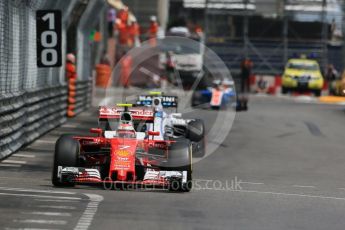 World © Octane Photographic Ltd. Scuderia Ferrari SF16-H – Kimi Raikkonen. Wednesday 25th May 2016, F1 Monaco - Practice 2, Monaco, Monte Carlo. Digital Ref : 1562LB1D7269