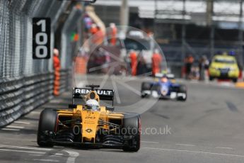 World © Octane Photographic Ltd. Renault Sport F1 Team RS16 - Kevin Magnussen. Wednesday 25th May 2016, F1 Monaco - Practice 2, Monaco, Monte Carlo. Digital Ref : 1562LB1D7530