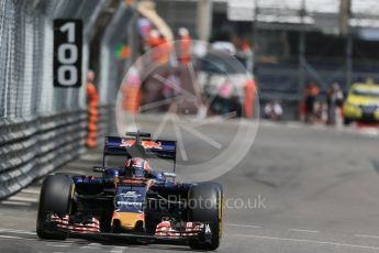 World © Octane Photographic Ltd. Scuderia Toro Rosso STR11 – Daniil Kvyat. Wednesday 25th May 2016, F1 Monaco - Practice 2, Monaco, Monte Carlo. Digital Ref : 1562LB1D7530