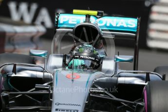 World © Octane Photographic Ltd. Mercedes AMG Petronas W07 Hybrid – Nico Rosberg. Wednesday 25th May 2016, F1 Monaco - Practice 2, Monaco, Monte Carlo. Digital Ref : 1562LB1D7755