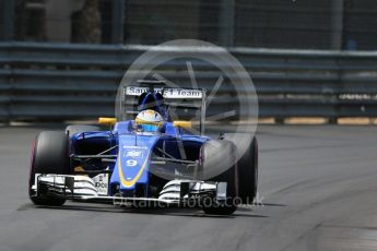 World © Octane Photographic Ltd. Sauber F1 Team C35 – Marcus Ericsson. Wednesday 25th May 2016, F1 Monaco - Practice 2, Monaco, Monte Carlo. Digital Ref : 1562LB1D7773