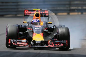 World © Octane Photographic Ltd. Red Bull Racing RB12 – Max Verstappen. Wednesday 25th May 2016, F1 Monaco - Practice 2, Monaco, Monte Carlo. Digital Ref : 1562LB1D7809