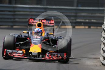 World © Octane Photographic Ltd. Red Bull Racing RB12 – Daniel Ricciardo. Wednesday 25th May 2016, F1 Monaco - Practice 2, Monaco, Monte Carlo. Digital Ref : 1562LB1D7893