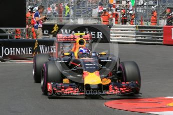 World © Octane Photographic Ltd. Red Bull Racing RB12 – Max Verstappen. Wednesday 25th May 2016, F1 Monaco - Practice 2, Monaco, Monte Carlo. Digital Ref : 1562LB5D6308