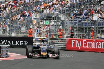World © Octane Photographic Ltd. Scuderia Toro Rosso STR11 – Carlos Sainz. Wednesday 25th May 2016, F1 Monaco - Practice 2, Monaco, Monte Carlo. Digital Ref : 1562LB5D6367