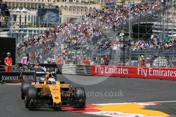 World © Octane Photographic Ltd. Renault Sport F1 Team RS16 - Kevin Magnussen. Wednesday 25th May 2016, F1 Monaco - Practice 2, Monaco, Monte Carlo. Digital Ref : 1562LB5D6409
