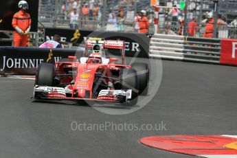 World © Octane Photographic Ltd. Scuderia Ferrari SF16-H – Kimi Raikkonen. Wednesday 25th May 2016, F1 Monaco - Practice 2, Monaco, Monte Carlo. Digital Ref : 1562LB5D6459