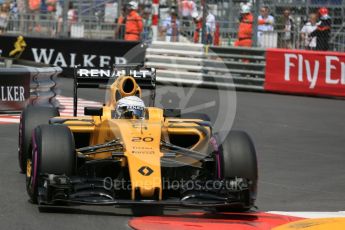 World © Octane Photographic Ltd. Renault Sport F1 Team RS16 - Kevin Magnussen. Wednesday 25th May 2016, F1 Monaco - Practice 2, Monaco, Monte Carlo. Digital Ref : 1562LB5D6477