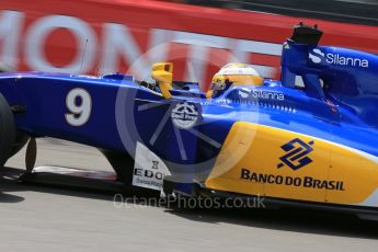 World © Octane Photographic Ltd. Sauber F1 Team C35 – Marcus Ericsson. Wednesday 25th May 2016, F1 Monaco - Practice 2, Monaco, Monte Carlo. Digital Ref : 1562LB5D6536