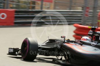 World © Octane Photographic Ltd. McLaren Honda MP4-31 – Jenson Button. Wednesday 25th May 2016, F1 Monaco - Practice 2, Monaco, Monte Carlo. Digital Ref : 1562LB5D6581