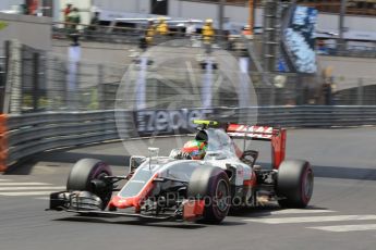 World © Octane Photographic Ltd. Haas F1 Team VF-16 - Esteban Gutierrez. Saturday 28th May 2016, F1 Monaco GP Qualifying, Monaco, Monte Carlo. Digital Ref : 1569CB1D8195
