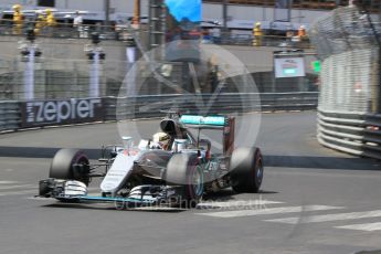 World © Octane Photographic Ltd. Mercedes AMG Petronas W07 Hybrid – Lewis Hamilton. Saturday 28th May 2016, F1 Monaco GP Qualifying, Monaco, Monte Carlo. Digital Ref :