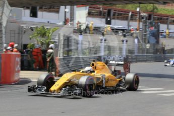 World © Octane Photographic Ltd. Renault Sport F1 Team RS16 - Kevin Magnussen. Saturday 28th May 2016, F1 Monaco GP Qualifying, Monaco, Monte Carlo. Digital Ref :