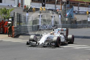 World © Octane Photographic Ltd. Williams Martini Racing, Williams Mercedes FW38 – Felipe Massa. Saturday 28th May 2016, F1 Monaco GP Qualifying, Monaco, Monte Carlo. Digital Ref :
