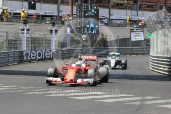 World © Octane Photographic Ltd. Scuderia Ferrari SF16-H – Sebastian Vettel. Saturday 28th May 2016, F1 Monaco GP Qualifying, Monaco, Monte Carlo. Digital Ref :